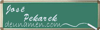José Pekarek Visitenkarte